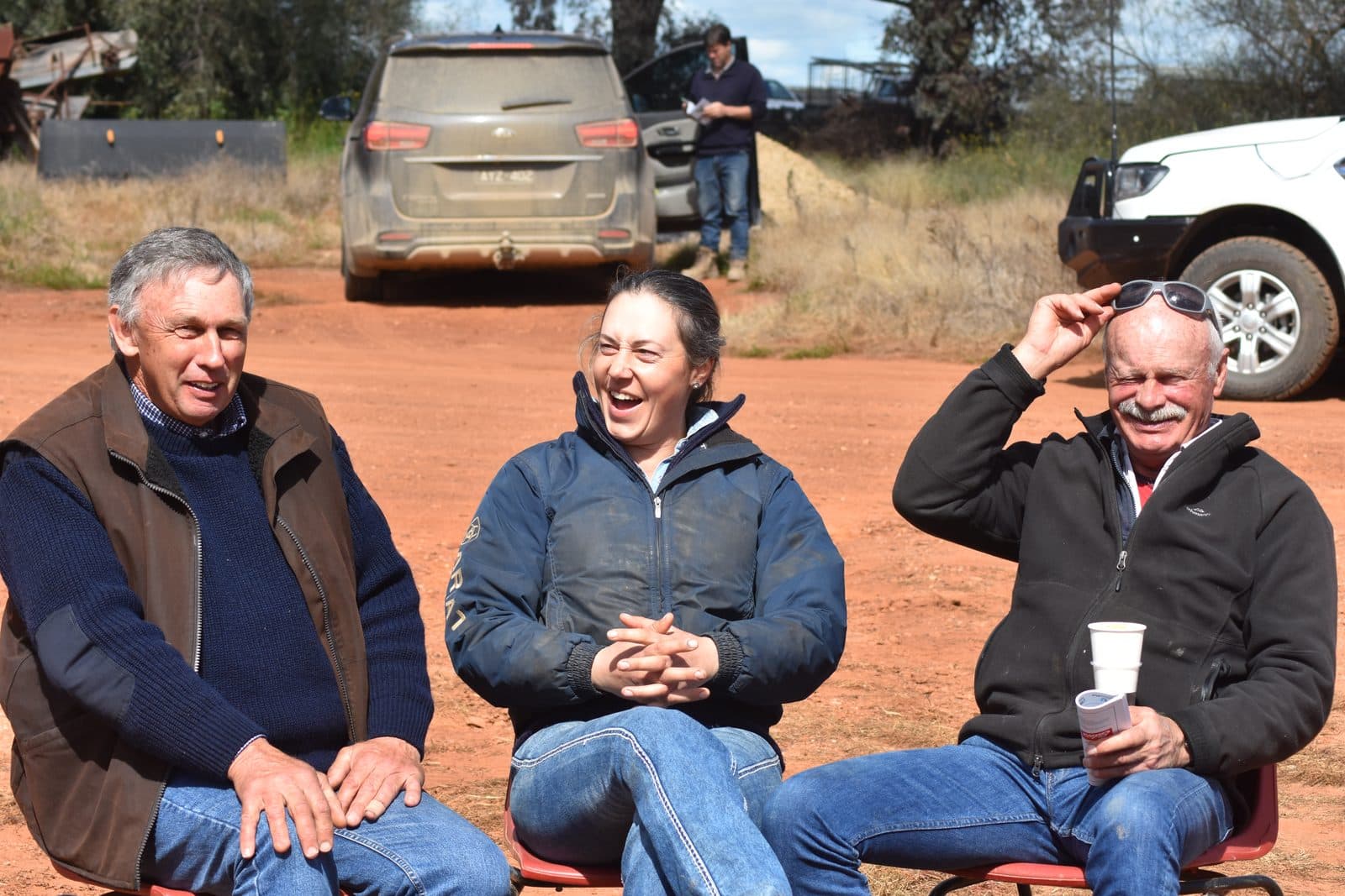 Ringside at Brookong — clients at the 2025 on-farm auction.